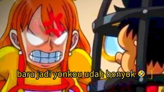 baru jadi yonkou udah bonyok 🤣 #onepiece #nami #luffy #shp_crew