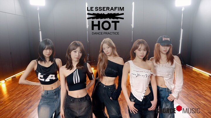 LE SSERAFIM 'HOT' Dance Practice (Moving ver.)