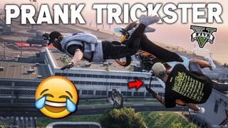 PRANK TRICKSTER, NERJUNIN ANGGOTA TRICKSTER TANPA PARASUT, WKWK - GTA 5 ROLEPLAY