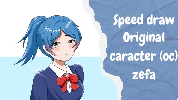 speed draw original caracter ( oc ) zefa