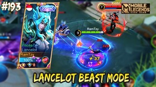 LANCELOT MODE NGAMUK, LANCELOT VS CLINT | LANCELOT GAMEPLAY #193 | MOBILE LEGENDS BANG BANG