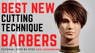 LEVI ACKERMAN step by step UNDERCUT (NEW haircutting technique tutorial)