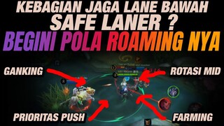 JAGA LANE BAWAH / SAFE LANER TANGGUH?? Begini POLA ROAMING YANG BENAR - Mobile Legends