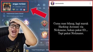 AWAS !! AKUN MOBILE LEGEND BISA DI HACK VIA NICKNAME !! BURUAN LAKUIN HAL INI