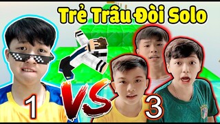 VINH BỊ TRẺ TRÂU ĐẾN NHÀ ĐÒI KÈO SOLO PARKOUR TRONG MINECRAFT | HÀI CƯỜI VỠ BỤNG 🤣 | VinhMC