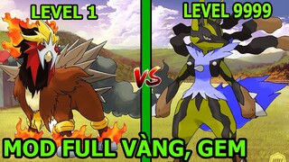Pokemon Tiến Hóa Thần Lửa Entei Lên 4 Sao - Pocket Incoming Mod 500K Gem - Thành EJ