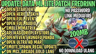 Data ML Lite Full Event 200Mb Patch Fredrinn | ML Lite | Cara Mengatasi Lag & Patah Patah ML