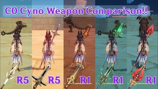 Cyno Weapon Comparison!! Staff of Scarlet Sands vs ALL Weapons COMPARISON!!!