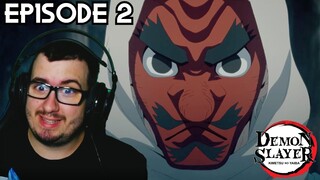 DEMON SLAYER EPISODE 2 REACTION! ''TRAINER SAKONJI UROKODAKI''