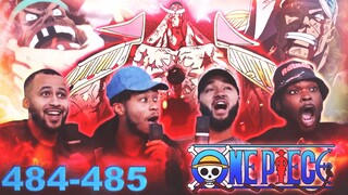 WHITE BEARD VS BLACK BEARD! One Piece Ep 484/485 Reaction