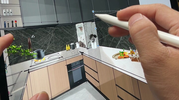 Dễ dàng sử dụng Procreate để cải tạo nhà thô tại nhà khách hàng!
