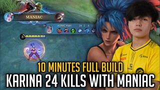 KARINA : 10MINS 24KILLS WITH MANIAC