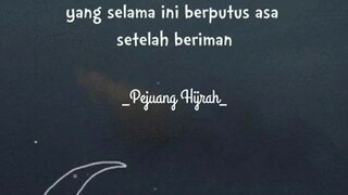 jangan pernah putus dari rahmat Allah SWT😊