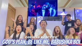 COUSINS REACT TO TREASURE - GOD'S PLAN, BE LIKE ME, BABUSHKA BOI