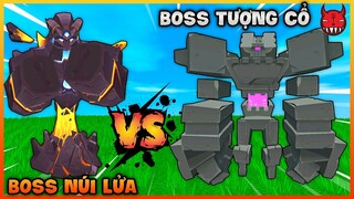 BOSS NÚI LỬA VS BOSS TƯỢNG CỔ | ĐẠI CHIẾN BOSS TRONG MINI WORLD