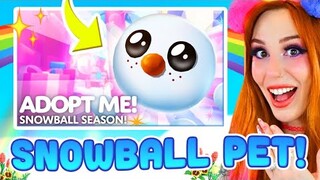 BUYING NEW SNOWBALL PET! Roblox Adopt Me Winter Christmas Update