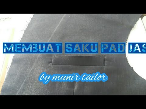 Cara membuat saku pad jas