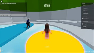 I raced ppl in tower of hell!!