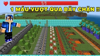 80% Người Chơi Không Phá Đảo Được Map Này| Mình Đã Vượt Qua Bãy Chặn Với 1 Máu| TRONG MINECRAFT..!!