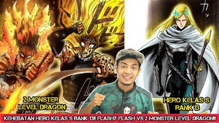 Kehebatan Hero Kelas S Rank 13!!Flashy Flash VS Hellfire Flame & Gale Wind!!