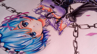 วาดเร็ว - Rem ReZero วาดการ์ตูน