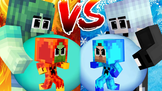 Monster School ขอบคุณ ICE GOD Herobrine FIRE Zombie Can Walk - Sad Story - Minecraft Animation