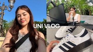 UNI VLOG | back in taft, new schedule, what's in my college bag, new books & hongkong haul 🦋🎒