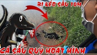 Tìm Được Hang Ổ Cartoon Crocodile Cá Sấu Quỷ Hoạt Hình Mập Mon Bị Kéo Sâu 10M|wefi ghost
