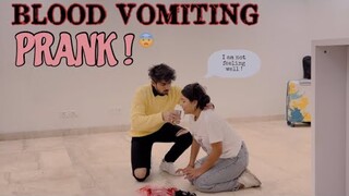 BLOOD VOMITING PRANK ON HIM *scared him to death* 😱