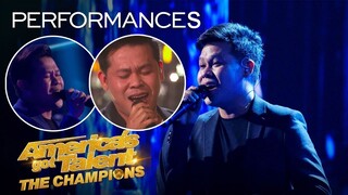 Marcelito Pomoy All Performances on America's Got Talent: The Champions