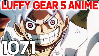 LUFFY GEAR 5 EN ANIME ! MEILLEUR ÉPISODE OU DÉCEPTION - ONE PIECE ÉPISODE 1071 | REVIEW ANIME