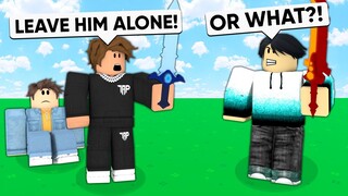 My Friend Was Getting Bullied, So I 1v1'd The Bully.. (Roblox Bedwars)