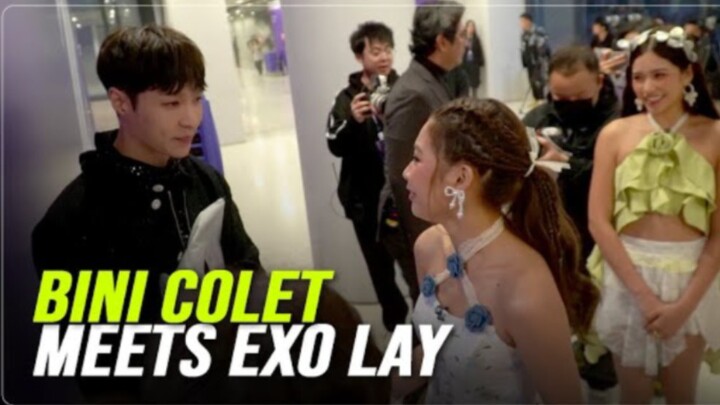 The Filipino girl group BINI brought out EXO's album "Tempo" for Lay to sign, and I'm seriously jeal