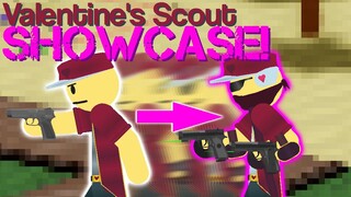 Valentine's Scout Skin Showcase! (Appearance - Level 0-4) - Tower Defense Simulator