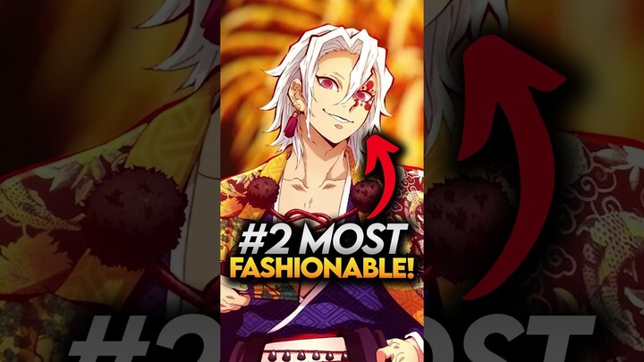 I Ranked Top 3 Most Fashionable Demon slayer Male Characters! #shorts #demonslayer
