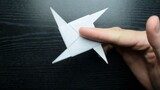 Use a piece of paper to easily make a simple shuriken!