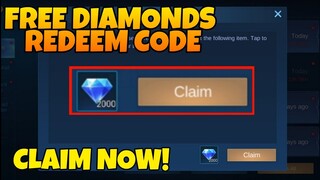 FREE DIAMONDS REDEEM CODE MOBILE LEGENDS JULY 2021 | WITH PROOF | FREE DIAMONDS IN MOBILE LEGENDS