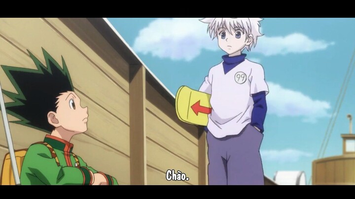 Gon với Killua đang ngồi nghỉ mệt giải trí #anime