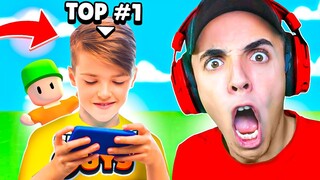 ASÍ JUEGA el MEJOR JUGADOR de MOVIL en STUMBLE GUYS! 😱 *no lo creerás*