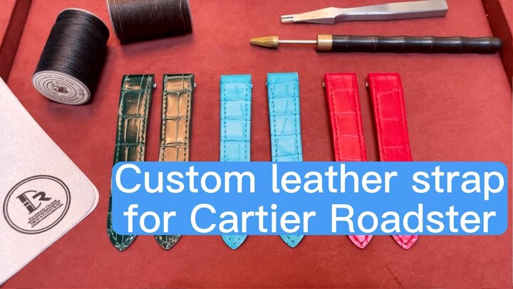 Replacement Cartier Roadster strap alligator leather quickswitch | Drwatchstrap