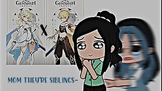 .•. Asking my mom to ship two genshin characters 👀 || Genshin Impact .•.