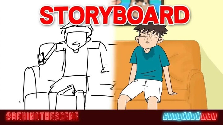 STORYBOARD ANIMASI SENGKLEKMAN EPISODE 42  HARI YANG PANAS