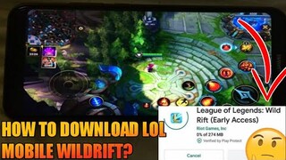 HOW TO INSTALL LEAGUE OF LEGENDS MOBILE WILDRIFT? 101% LEGIT | LOL MOBILE | ALPHA GAMING TEST ONLY