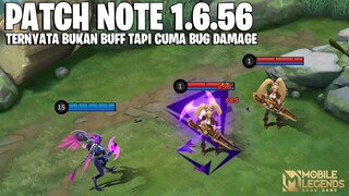 MASHA BUFF, YIN BUFF, EDITH NERF, VALENTINA NERF, KARRIE NERF, GLOO NERF - PATCH NOTE 1.6.56 MLBB