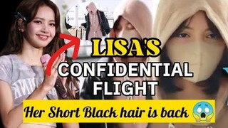 Lisa was spotted at Seoul Incheon Airport but her destination is said to be confidential.