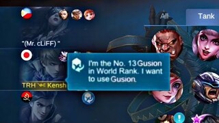 TOP GLOBAL GUSION MONTAGE FASTHAND MOMENTS | KENSHIN PLAYS | MOBILE LEGENDS