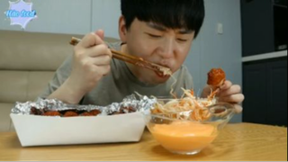 Gà cay, mì cay, salat trộn mayo phần 4 #mukbang
