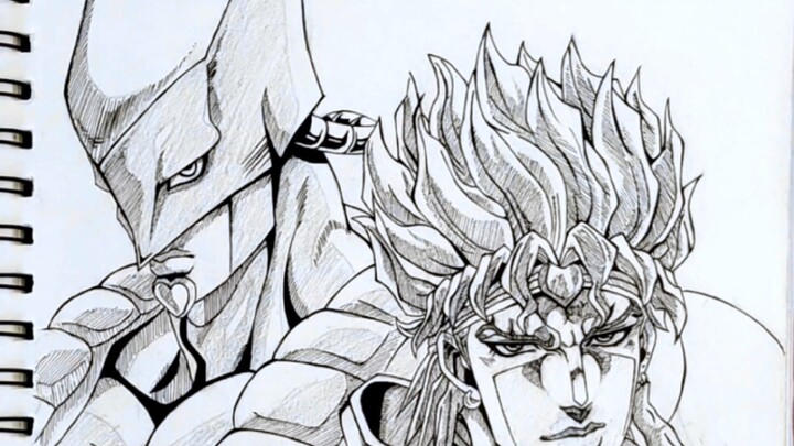 [Hand-drawn animation] "The World" is the strongest stand