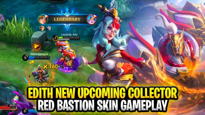 Edith New Upcoming Collector Skin | Red Bastion Gameplay | Mobile Legends: Bang Bang