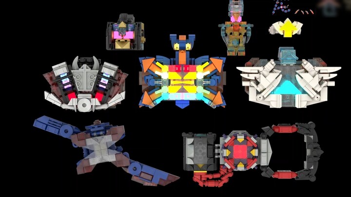Dengan lahirnya Naga Pelangi, seri Gochard berakhir! Blok bangunan bergaya Lego MOC Masked Rider Goc